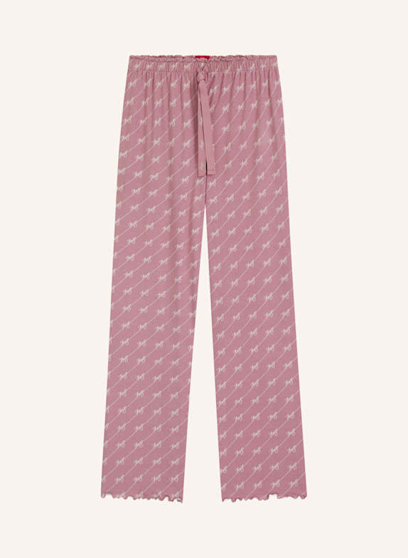 HUGO Pyjamas Unterteil CASUAL PANTS PINK