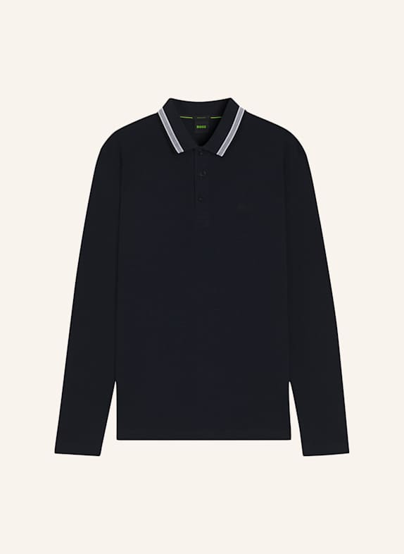 BOSS Piqué-Poloshirt PLISY Regular Fit DUNKELBLAU