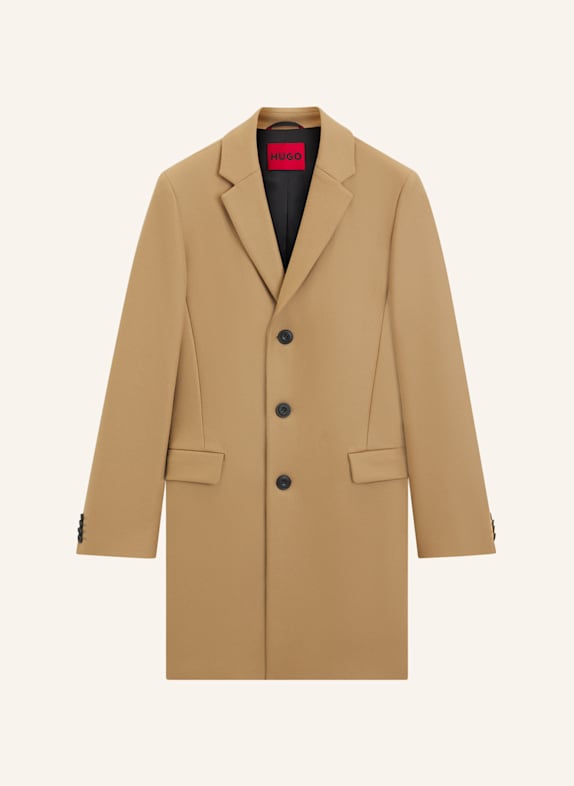 HUGO Casual Mantel MIGOR2541 Slim Fit BEIGE