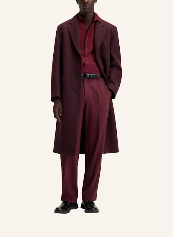 HUGO Casual Mantel MALD2541 Regular Fit DUNKELROT