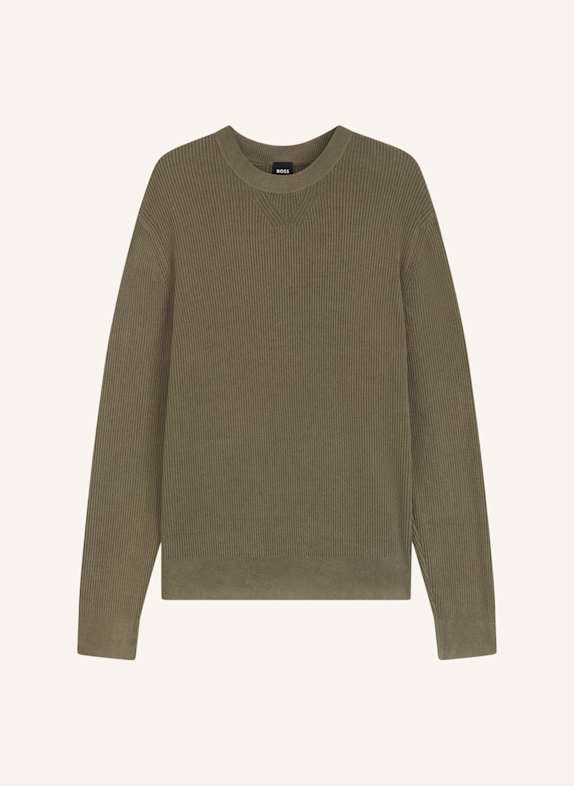 BOSS Pullover P-HORSO Regular Fit BRAUN
