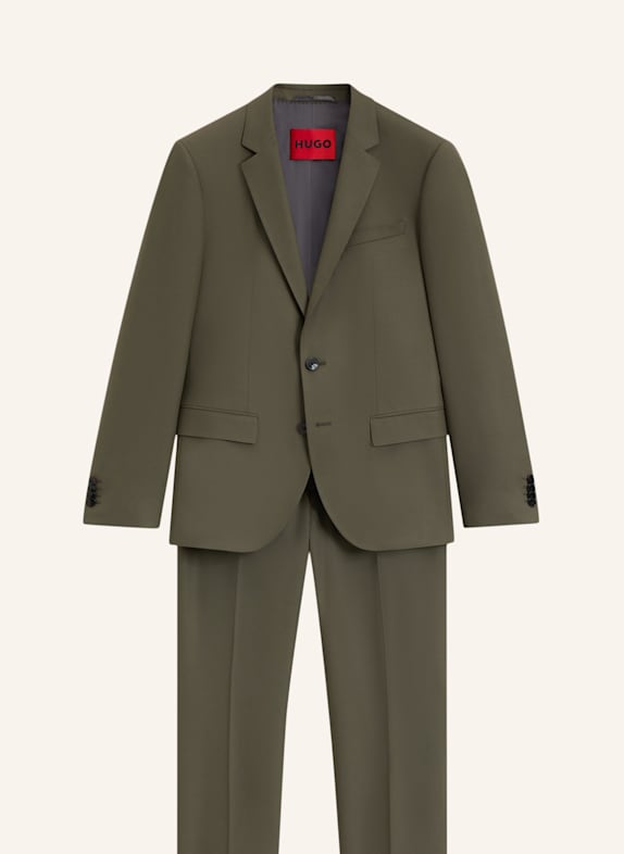 HUGO Anzug HENRY/GETLIN Slim Fit HELLGRÜN/ GRÜN