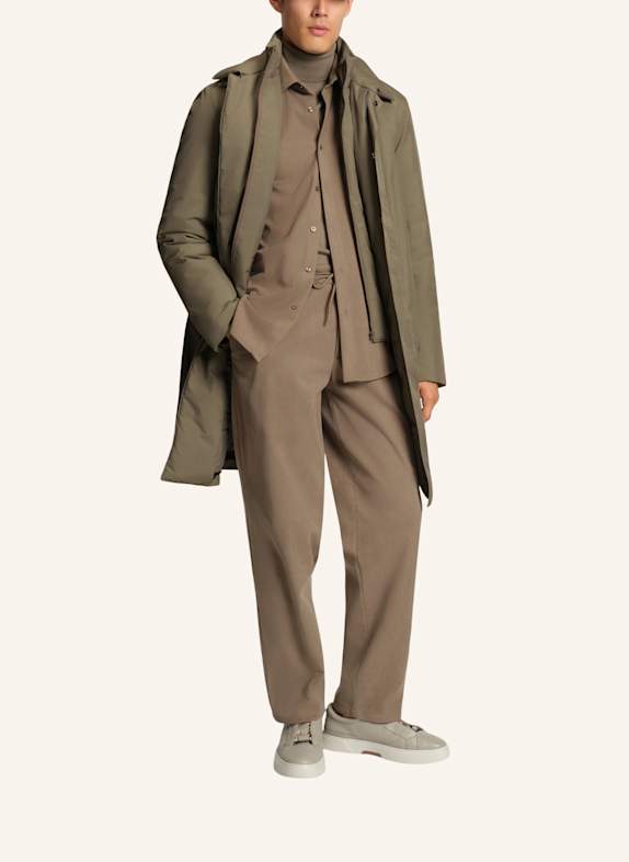 BOSS Klassischer Mantel P-JARED-PAD-GORE254F Regular Fit BRAUN