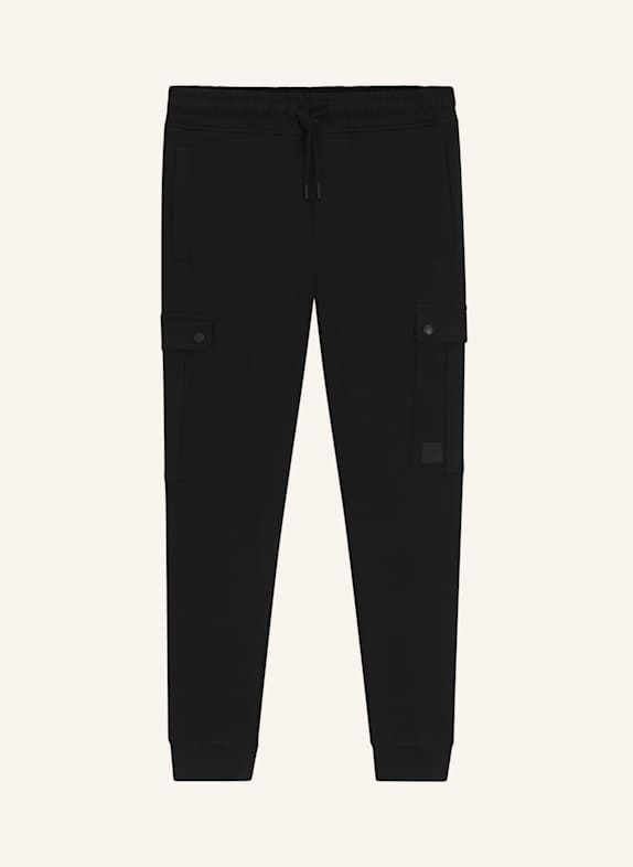 BOSS Casual Hose SETEAM Relaxed Fit SCHWARZ