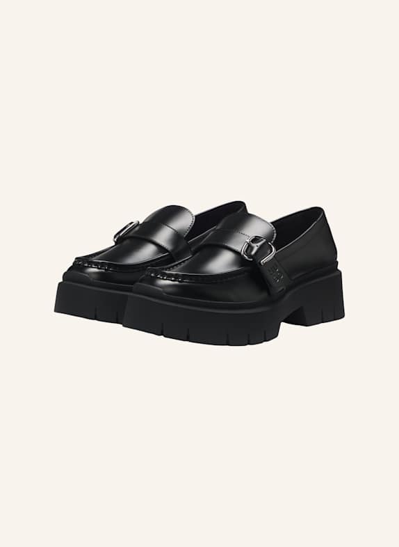 HUGO Flacher Schuh KRIS_NEWLOAFER_BROM SCHWARZ