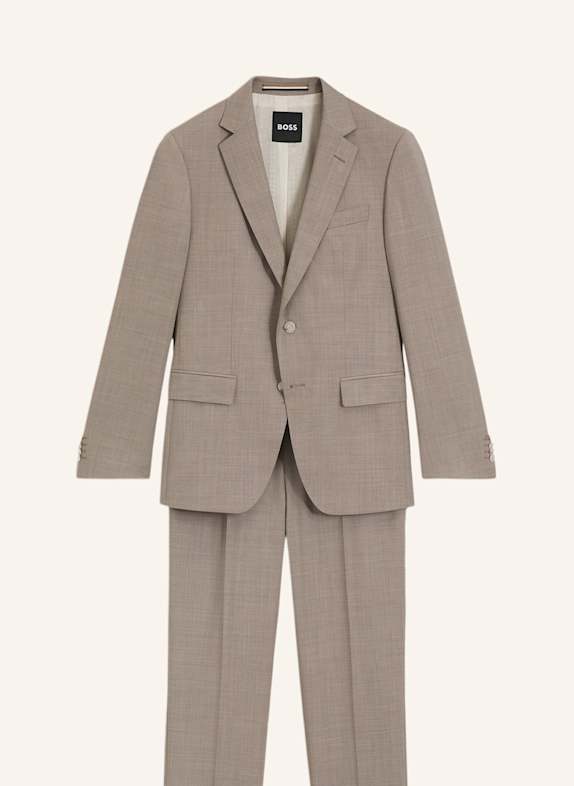 BOSS Business Anzug H-HUGE-2PCS-253 Slim Fit BEIGE