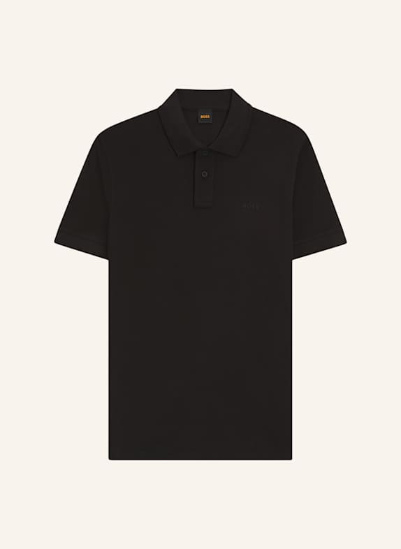 BOSS Piqué-Poloshirt PRIME SCHWARZ