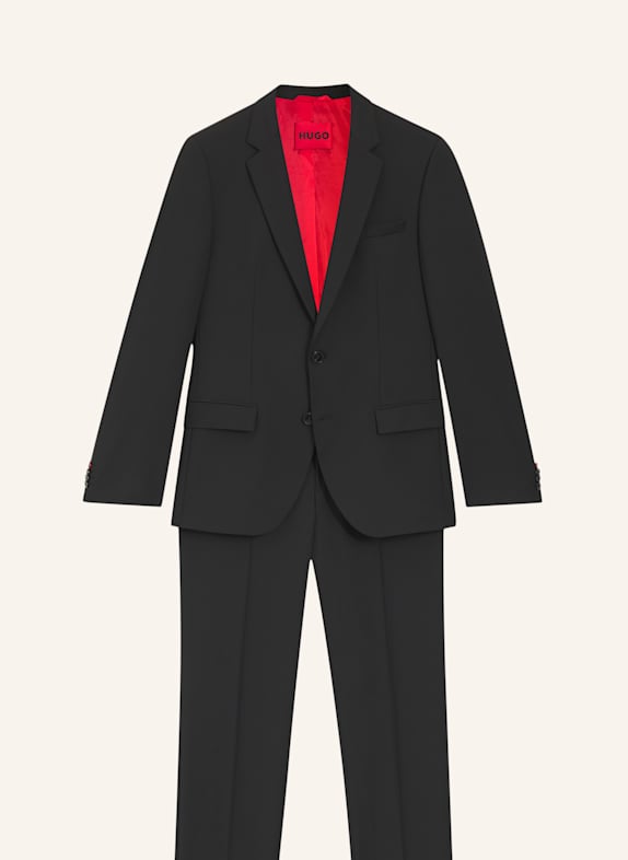 HUGO Business Anzug HENRY/GETLIN231X Slim Fit SCHWARZ