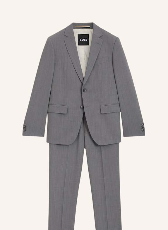 BOSS Business Anzug H-HUGE-2PCS-253 Slim Fit HELLGRAU