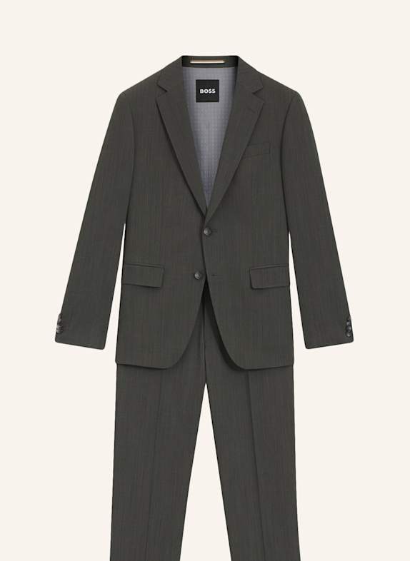 BOSS Business Anzug H-HUGE-2PCS-253 Slim Fit GRÜN