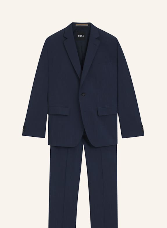 BOSS Business Anzug H-HUGE-2PCS-253 Slim Fit DUNKELBLAU