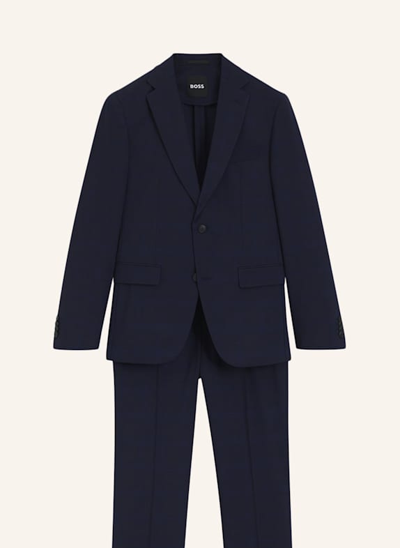 BOSS Business Anzug P-HUGE-2PCS-252 Slim Fit DUNKELBLAU