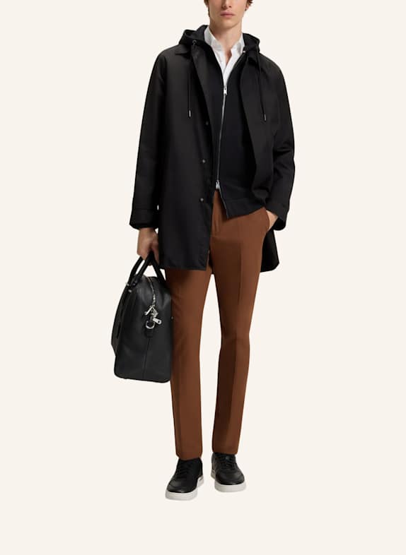 BOSS Klassischer Mantel P-JARED-GORETEX-253F Regular Fit SCHWARZ