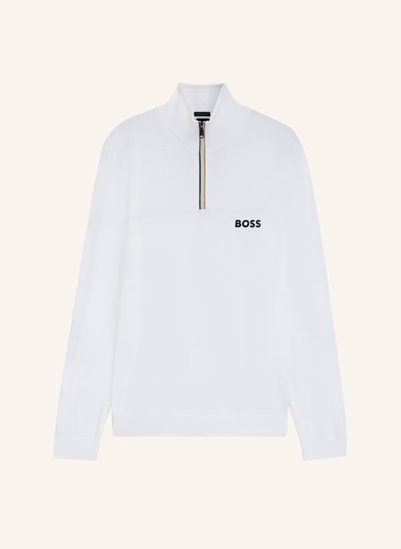 BOSS Pullover K_HYDRO QZ-1 Regular Fit WEISS