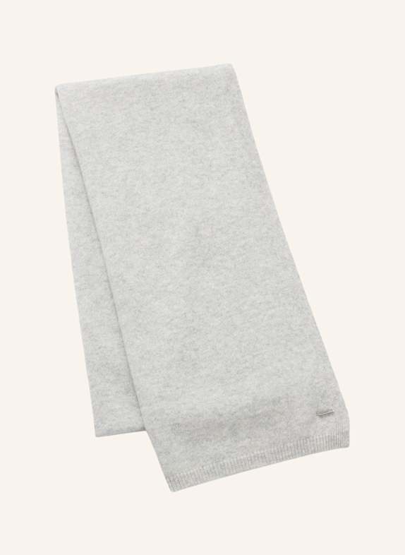 BOSS Strickschal LASCONA_SCARF HELLGRAU