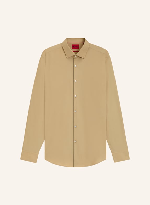 HUGO Business Hemd KENNO Slim Fit BEIGE