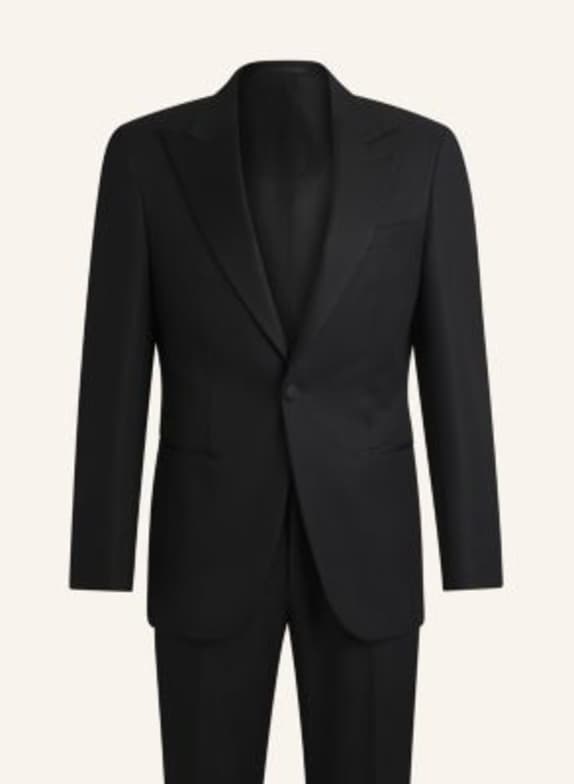 BOSS Business Anzug L-HARVERS2PCSTUX-254 Slim Fit SCHWARZ