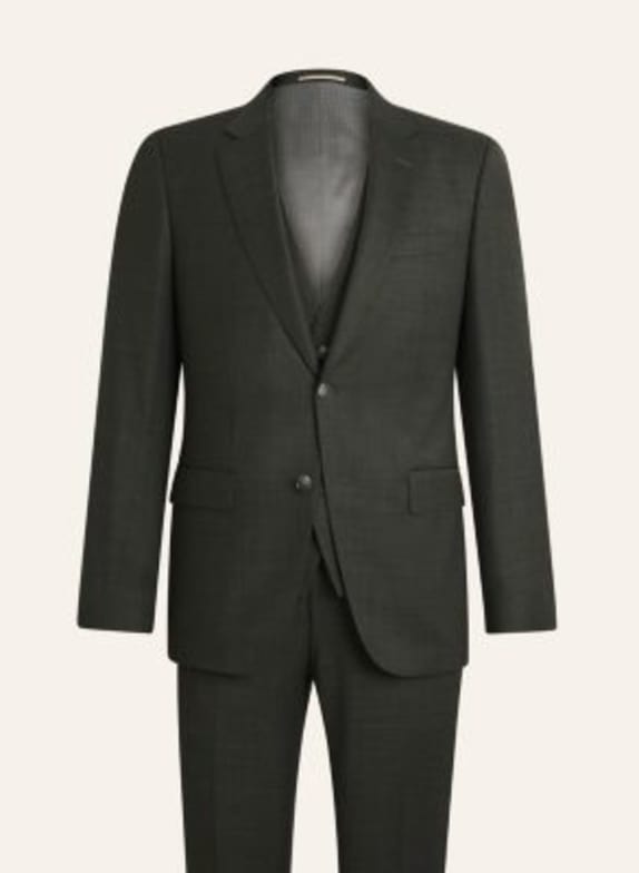 BOSS Business Anzug H-HUGE-3PCS-253 Slim Fit BRAUN