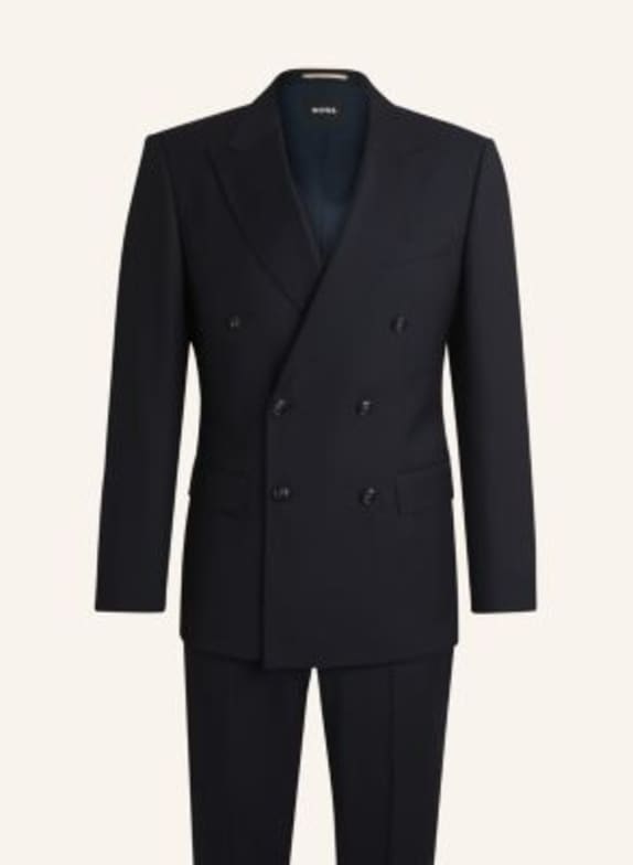 BOSS Business Anzug H-HUGE-2PCS-DB-254 Slim Fit DUNKELBLAU