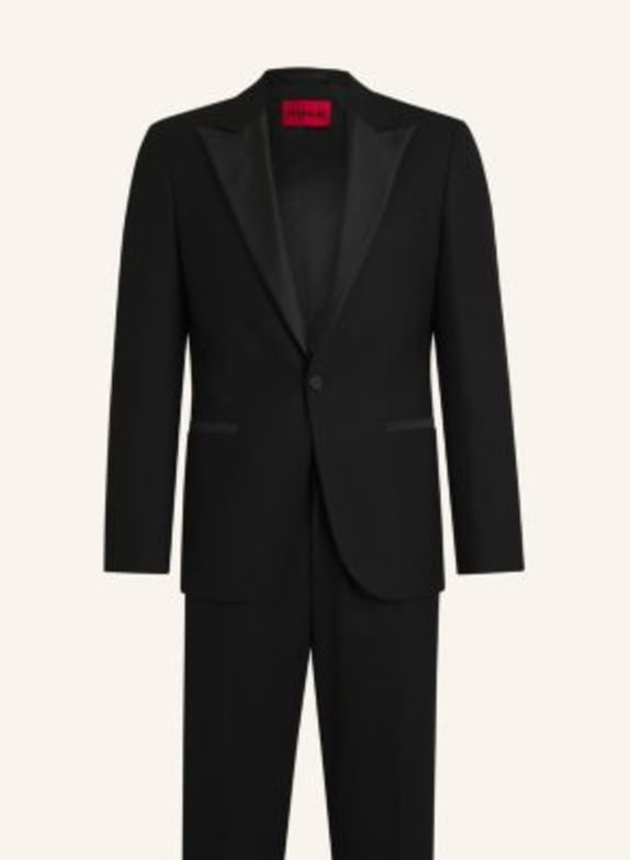HUGO Business Anzug KARL-TEAGAN253E1X Modern Fit SCHWARZ