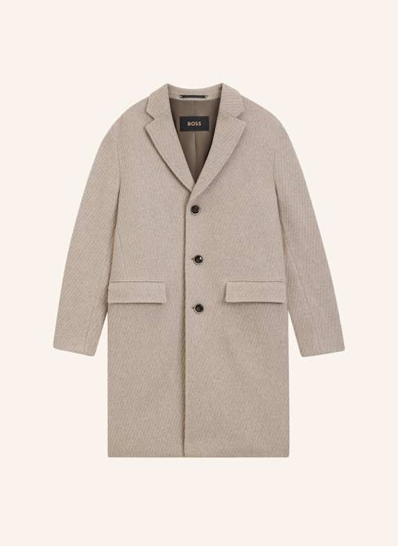 BOSS Klassischer Mantel L-HENK-244 BEIGE