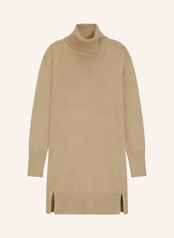 BOSS Gestricktes Kleid C_FERINGATESSA Relaxed Fit BRAUN