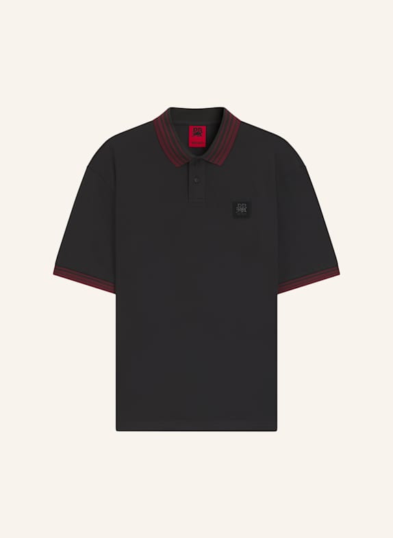 HUGO Poloshirt DIZGI_RB Relaxed Fit DUNKELBRAUN