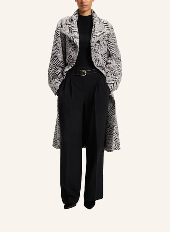 BOSS Klassischer Mantel CAVINIA1 Regular Fit WEISS