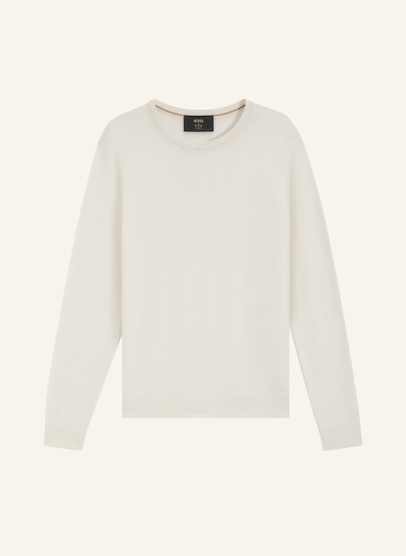 BOSS Pullover L-BORELLO Regular Fit WEISS