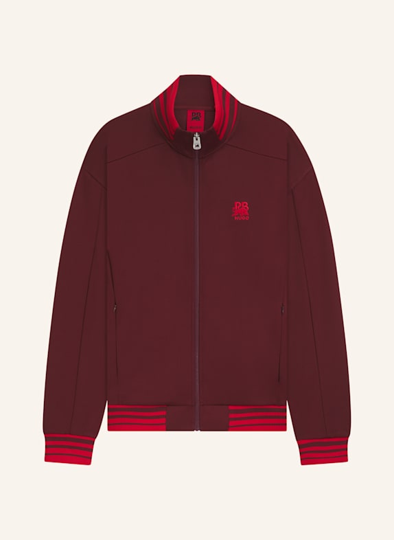 HUGO Sweatshirt DONOCO_RB Relaxed Fit DUNKELROT