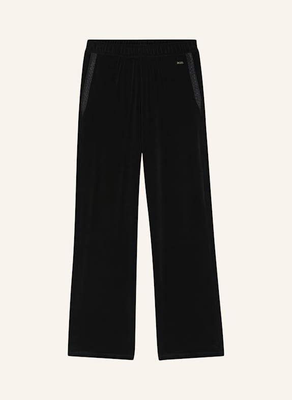 BOSS Loungewear Unterteil VELOUR_PANTS SCHWARZ
