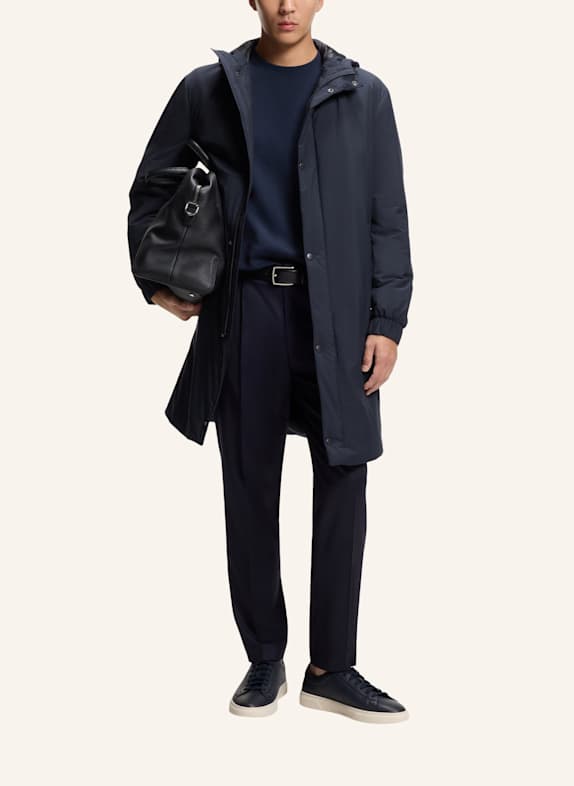 BOSS Klassischer Mantel P-JARED-HD-PAD-261F DUNKELBLAU