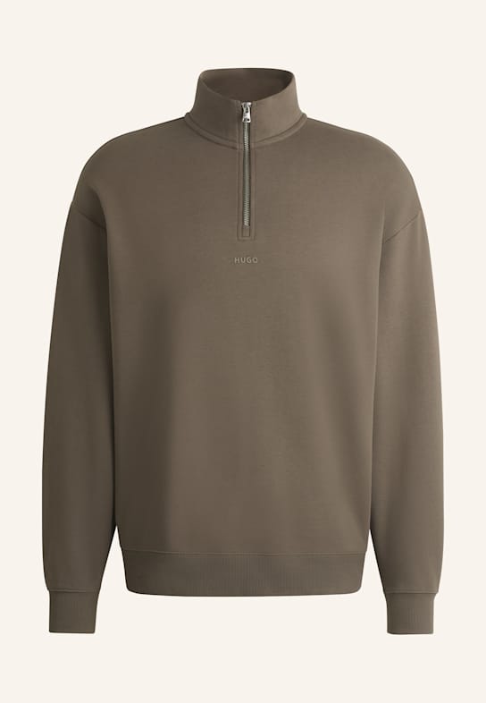 HUGO Sweatshirt DURTY244 Relaxed Fit GRAU