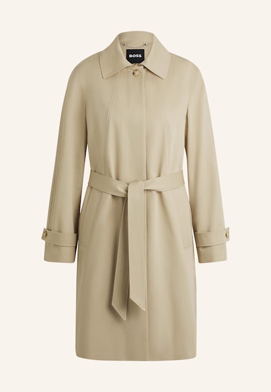 BOSS Klassischer Mantel CALEXIS Regular Fit BEIGE