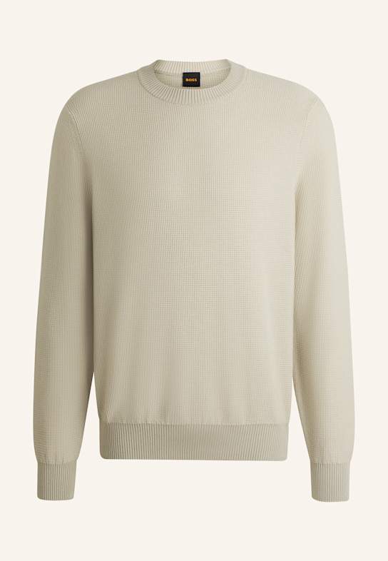 BOSS Pullover KLAPOK Regular Fit BEIGE