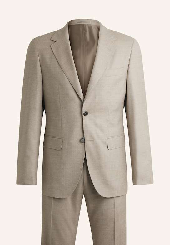 BOSS Business Anzug L-JEFF-2PCS-254 Regular Fit BEIGE