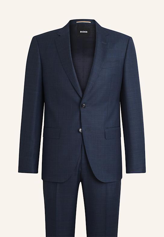 BOSS Business Anzug H-HUGE-2PCS-253 Slim Fit DUNKELBLAU