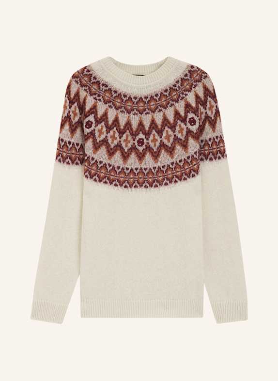 BOSS Pullover C-HISLE Relaxed Fit WEISS