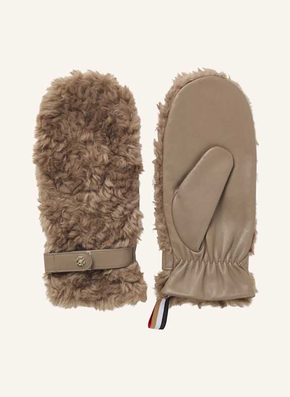 BOSS Lederhandschuhe YOSIE-F-SH BRAUN