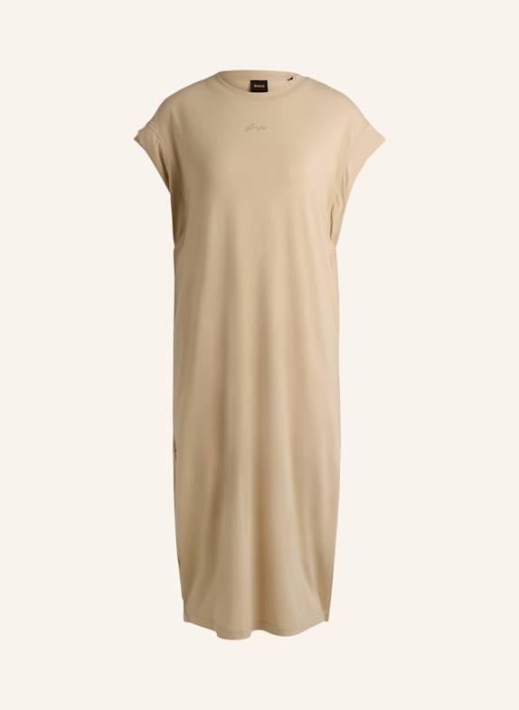 BOSS Jersey-Kleid C_EDRESS_5 Relaxed Fit BEIGE