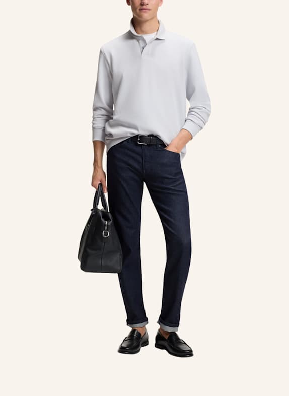 BOSS Piqué-Poloshirt PETE Regular Fit HELLGRAU