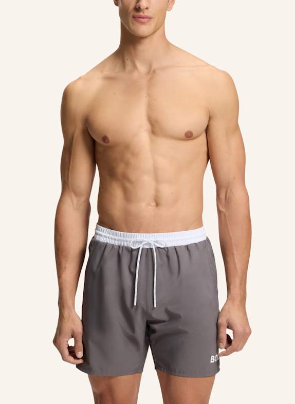 BOSS Badeshorts STARFISH DUNKELGRAU