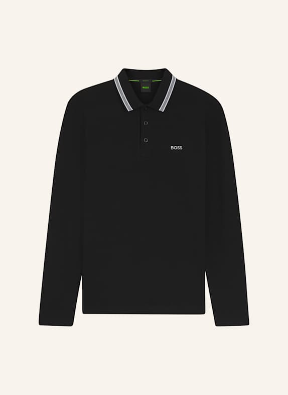 BOSS Piqué-Poloshirt PLISY Regular Fit SCHWARZ