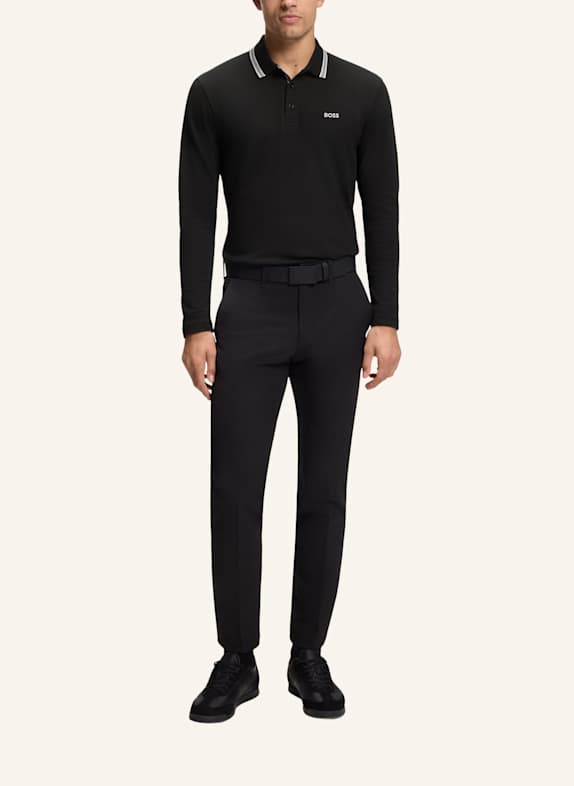 BOSS Piqué-Poloshirt PLISY Regular Fit SCHWARZ
