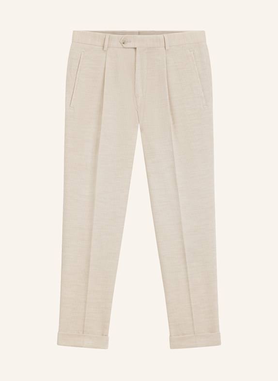 BOSS Business Hose L-PEET-PLEAT-241 Relaxed Fit BEIGE