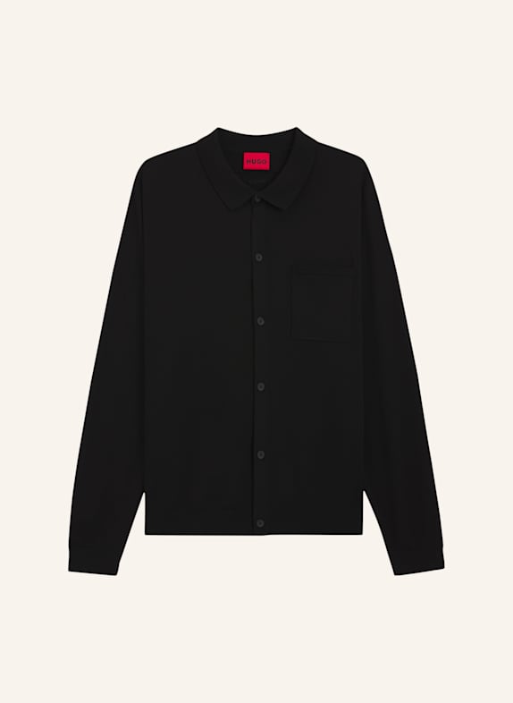 HUGO Casual Jacke SAN JORDAN-CV Regular Fit SCHWARZ