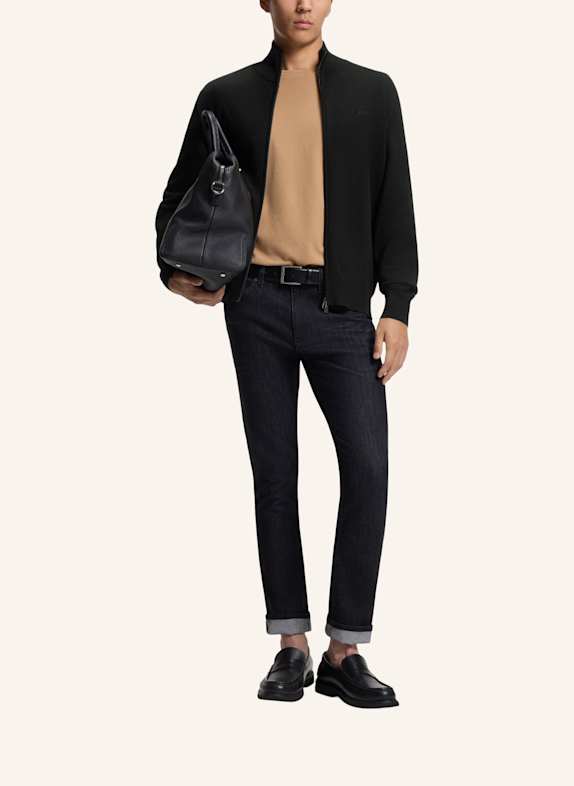 BOSS Strickjacke UPALANO-L Regular Fit SCHWARZ