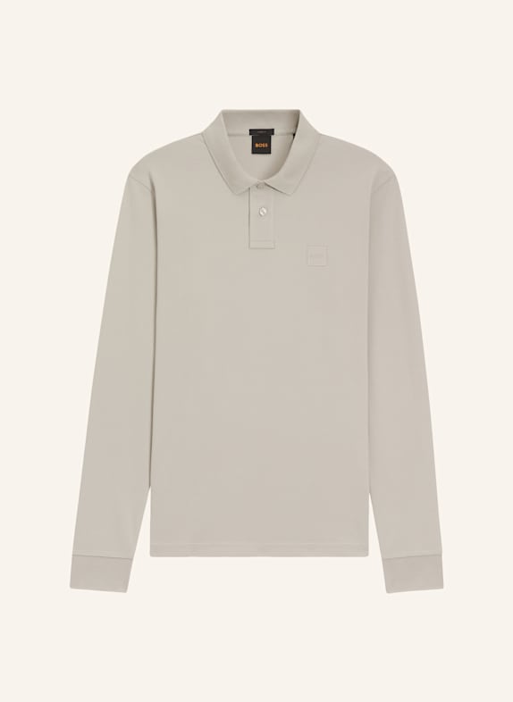 BOSS Piqué-Poloshirt PASSERBY Slim Fit GRAU