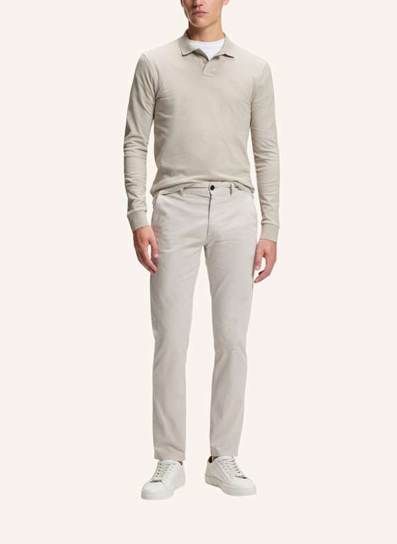 BOSS Piqué-Poloshirt PASSERBY Slim Fit GRAU