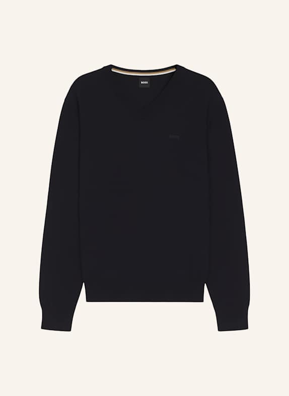 BOSS Pullover UPACELLO-L Regular Fit DUNKELBLAU